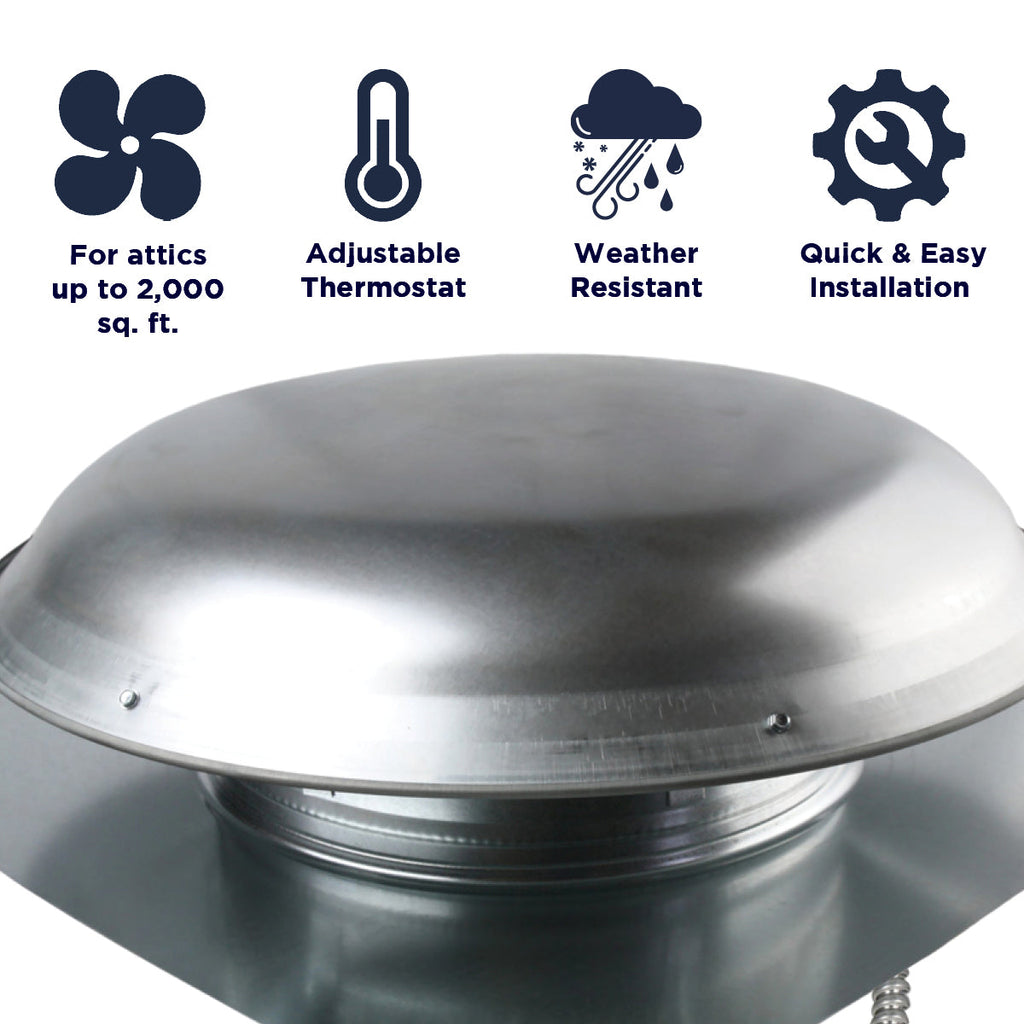 2001 Series 1,400 CFM Roof Mount Power Attic Ventilators