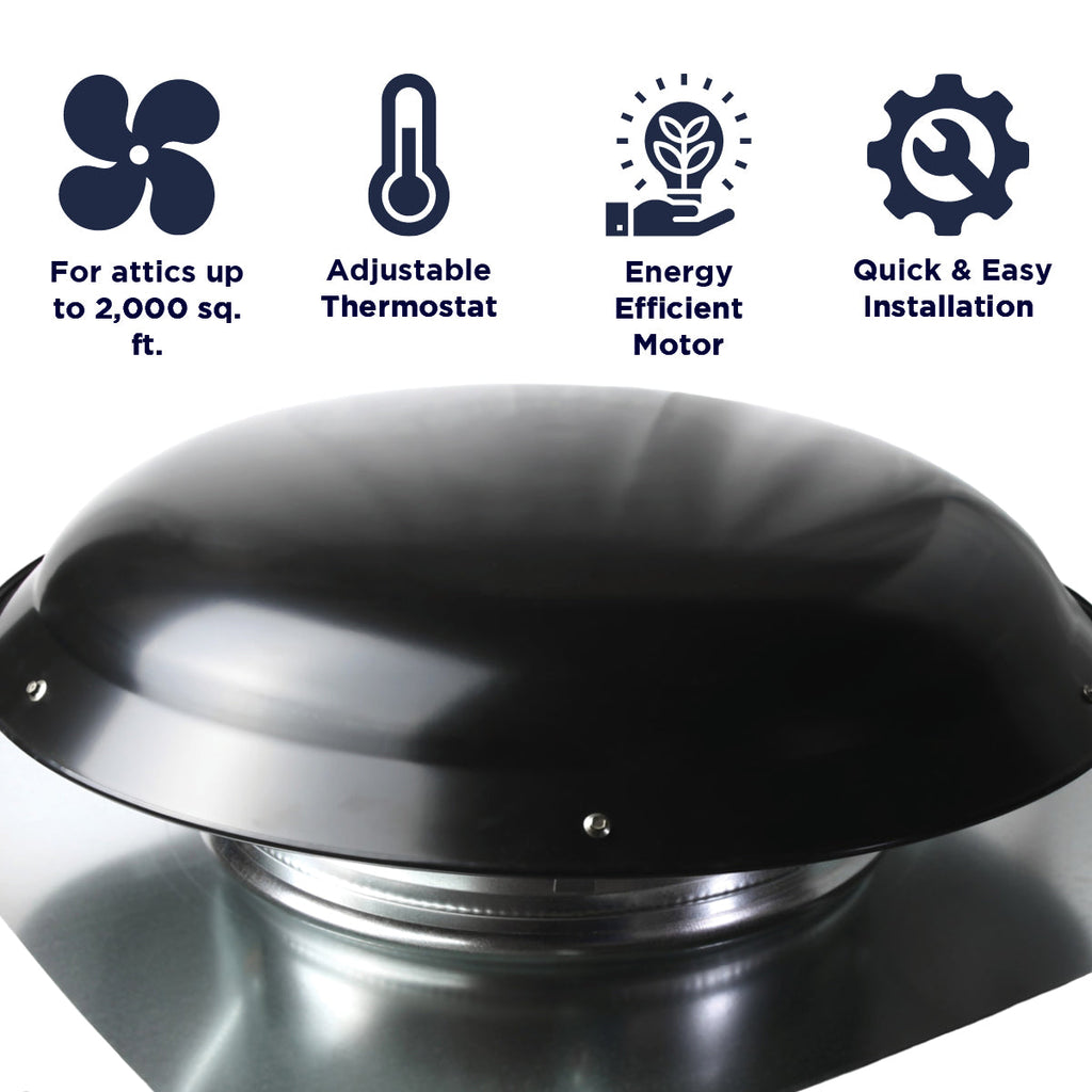 3000 Series 1,400 CFM Roof Mount Power Attic Ventilators