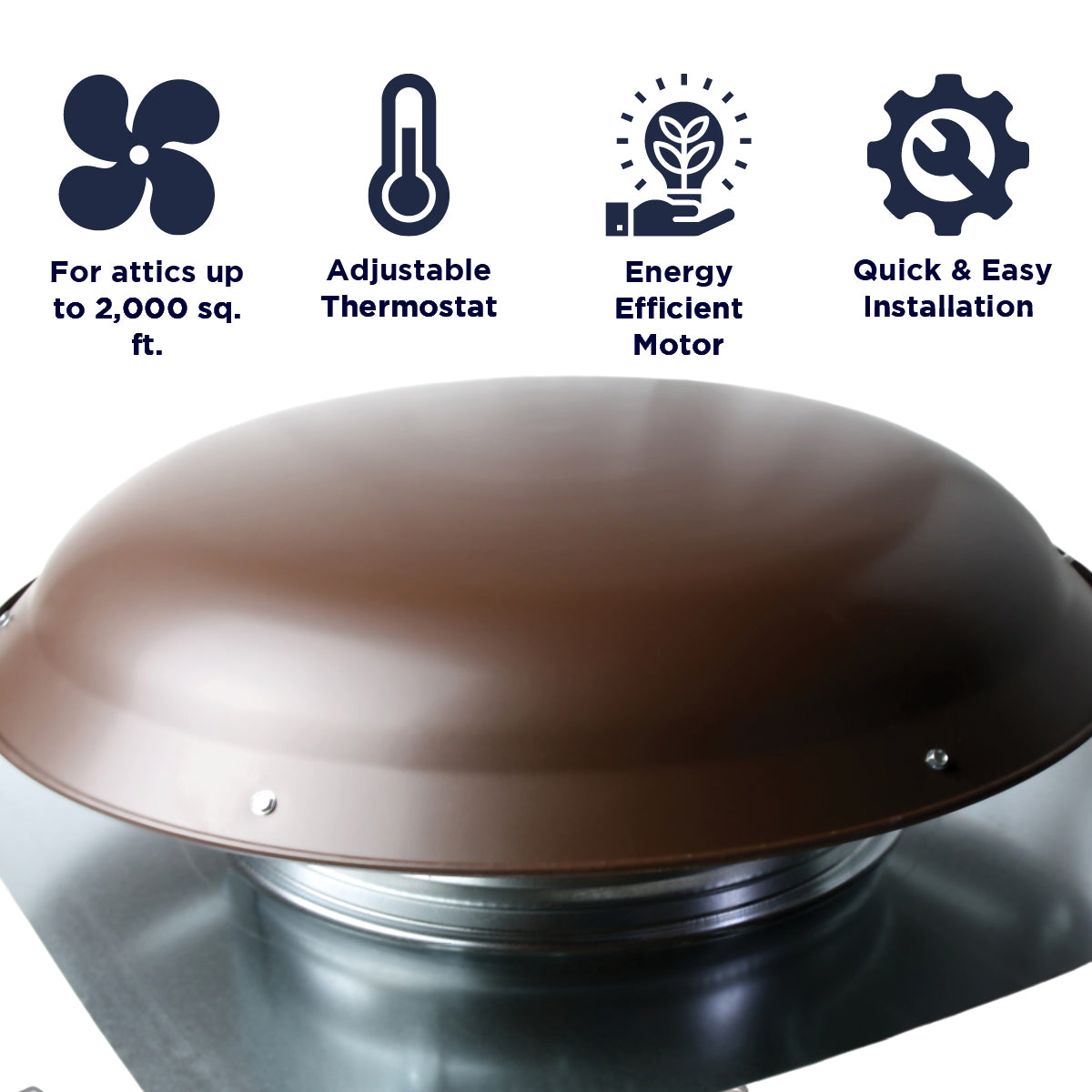 3000 Series 1,400 CFM Roof Mount Power Attic Ventilators
