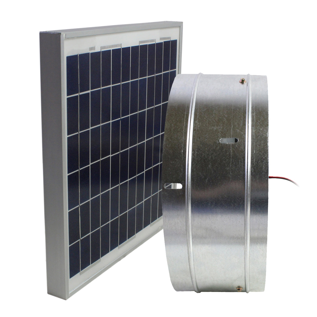 433 CFM Solar Powered Gable Mount Power Attic Ventilator with Panel