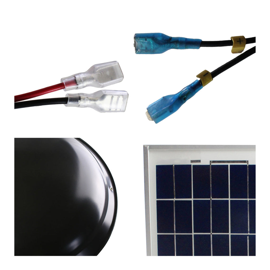 433 CFM Steel Solar Powered Roof Mount Power Attic Ventilators with Panel