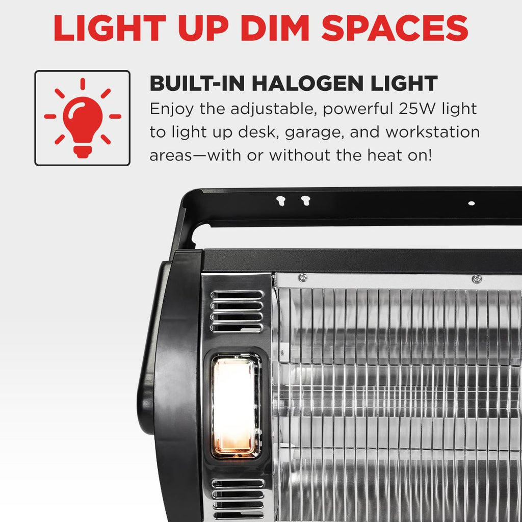 26 In. Dual Quartz Electric Indoor Ceiling Mount Heater