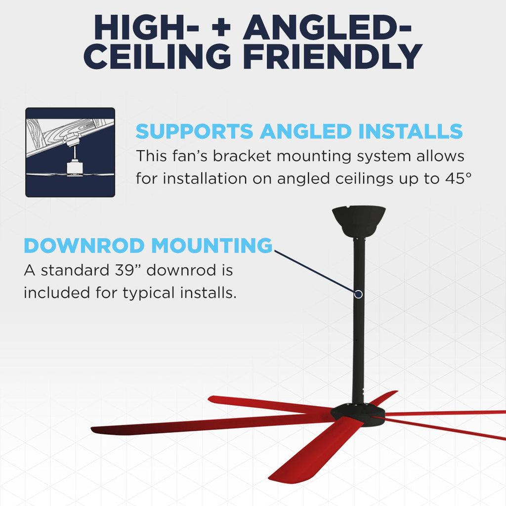 108 In. Indoor 6-Speed HVLS Ceiling Fan