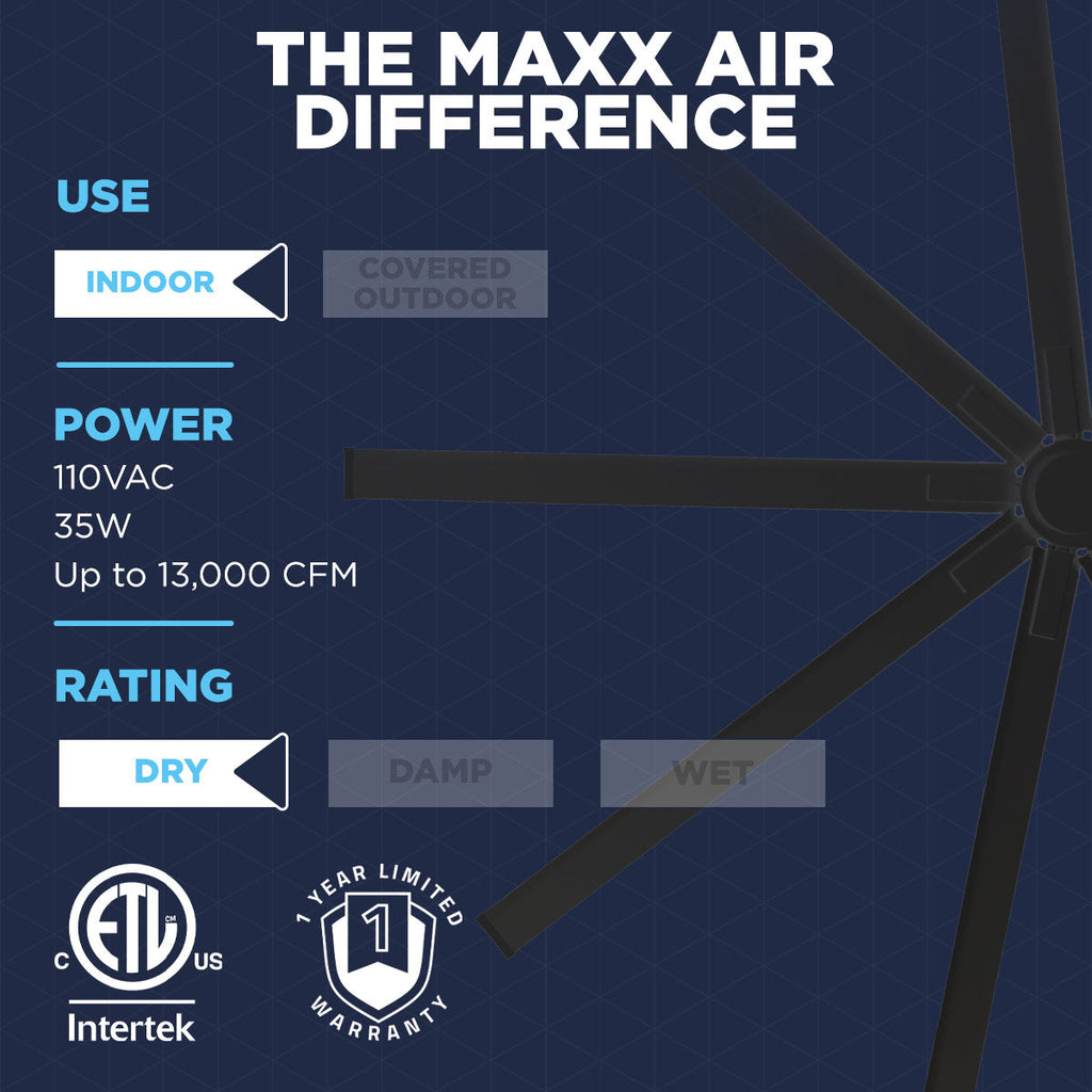 96 In. Indoor 6-Speed Ceiling Fan