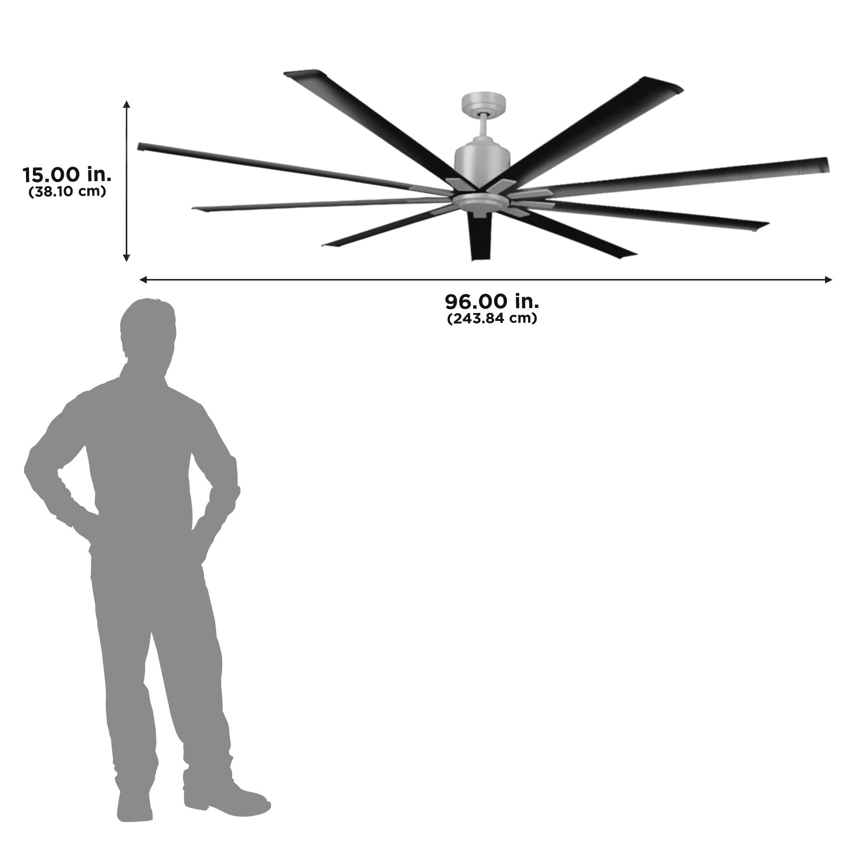 96 In. Indoor 6-Speed Ceiling Fan