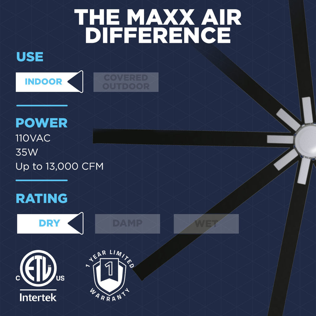 96 In. Indoor 6-Speed Ceiling Fan