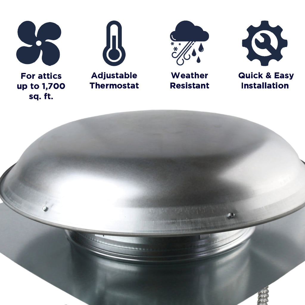 2414 Series 1,200 CFM Roof Mount Power Attic Ventilators